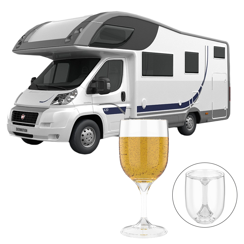 Wine & Beer Packages - Gelas Anggur Portabel RV, Gelas Koktail