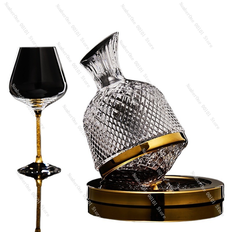 Decanter Aerator Set - Set Dekanter Anggur Kristal Mewah dengan