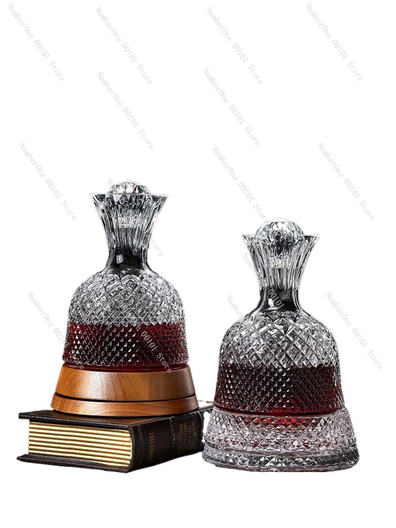 Decanter Aerator Set - Decanter Anggur Mewah Berputar untuk Rumah,