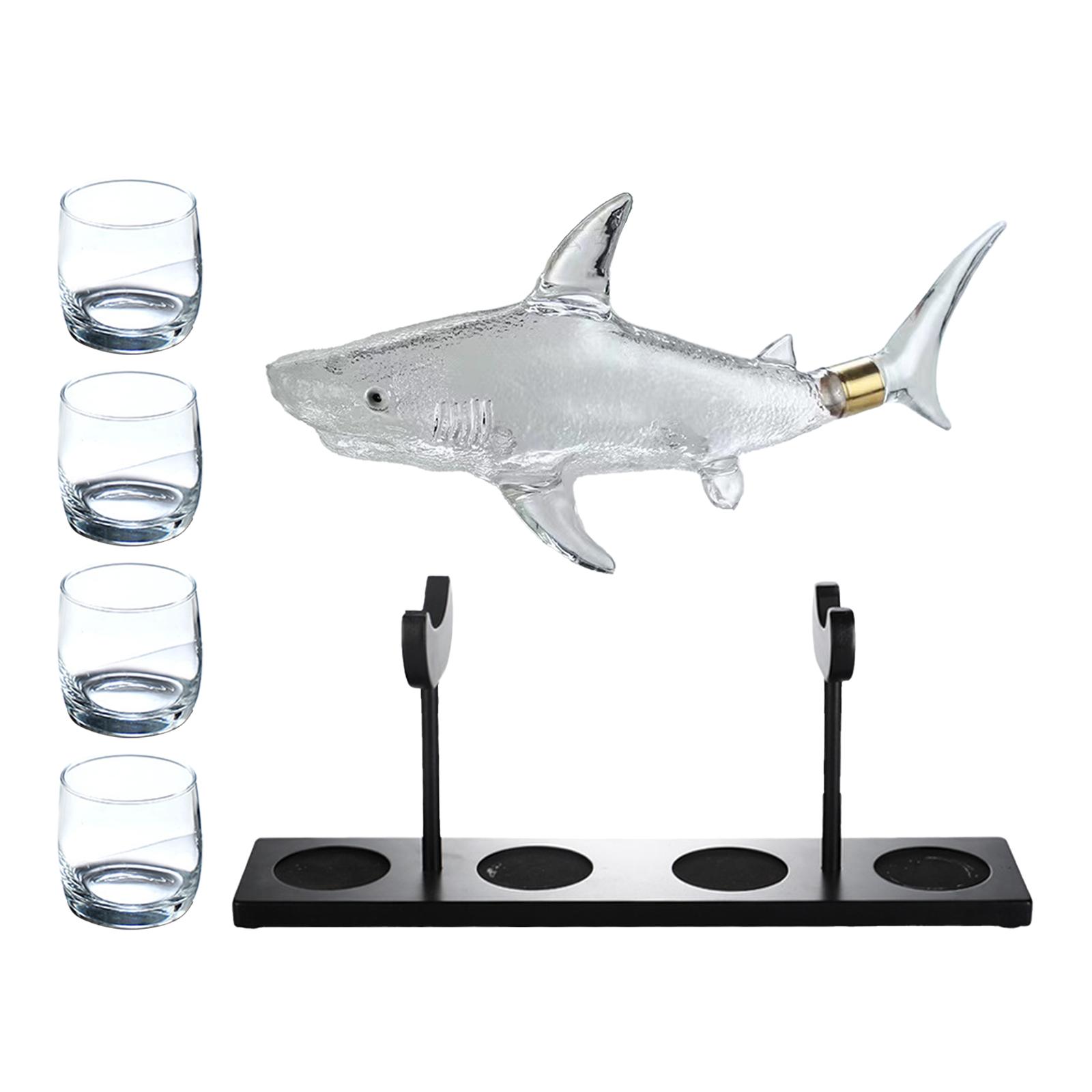 Decanter Aerator Set - Set Dekanter Anggur Bentuk Ikan untuk
