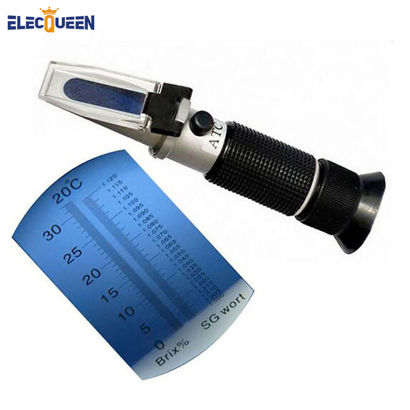 Wine Beer Liquor - Hand-Held Refractometer Single/Dual Skala Konsentrasi Alkohol