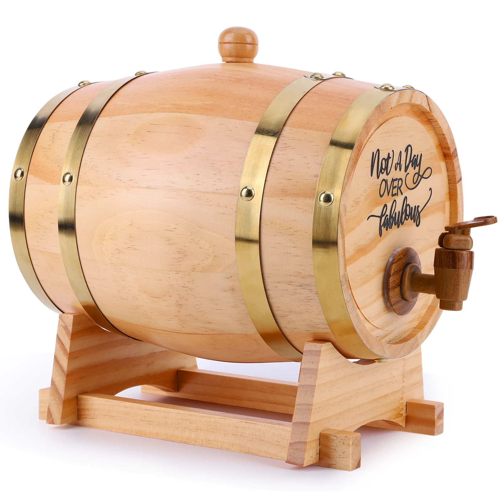 Tong Wiski Kayu 3L dengan Dudu - Wine Beer Tequila ulasan dan harga