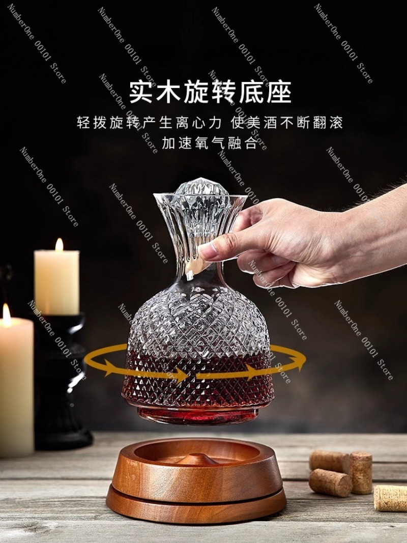 Decanter Anggur Mewah Berputar - Decanter Aerator Set ulasan dan harga