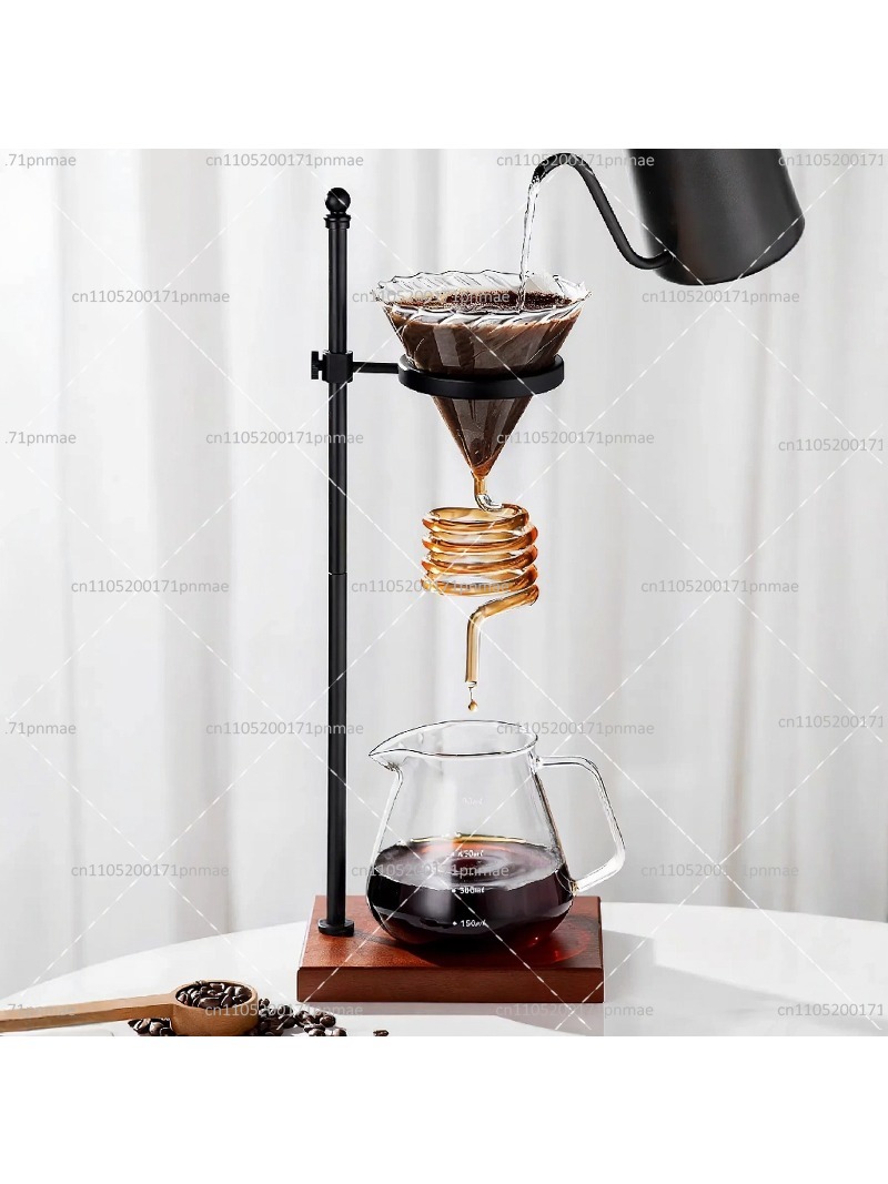 Set Dripper Kopi Kaca Spiral E - Decanter Aerator Set ulasan dan harga