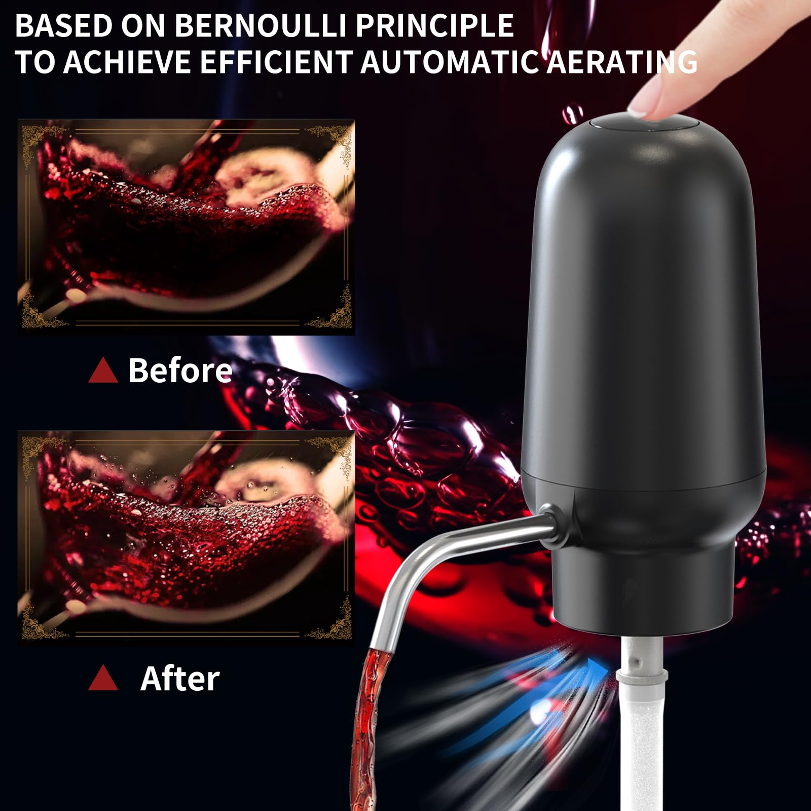 Aerator Anggur Elektrik Cerdas - Decanter Aerator Set ulasan dan harga