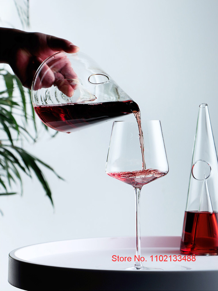 Pemisah Dekanter Anggur Bentuk - Decanter Aerator Set ulasan dan harga