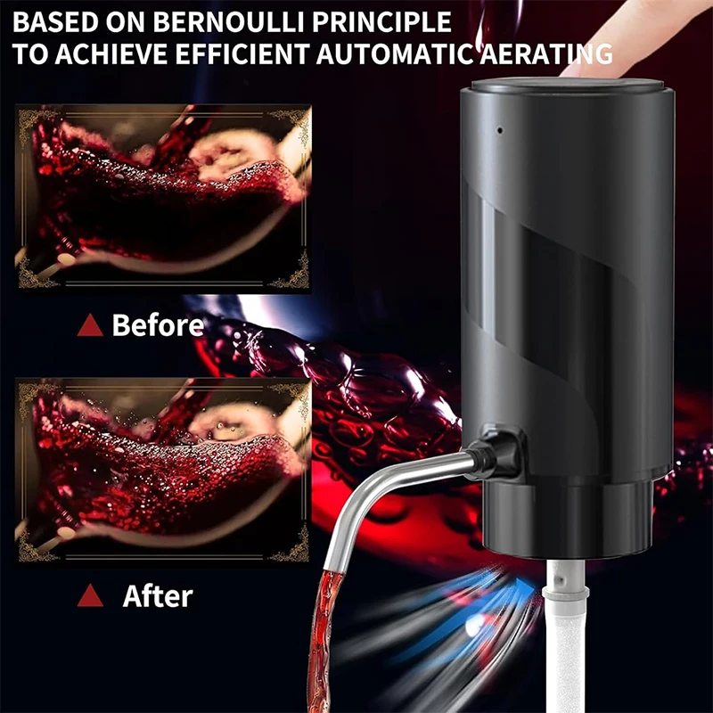 Set Pembuka Anggur Elektrik 4- - Decanter Aerator Set ulasan dan harga