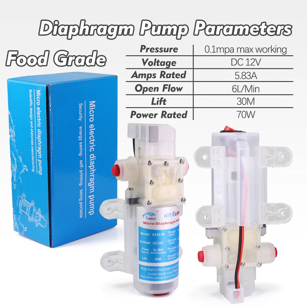 Pompa Diafragma 70W 12V DC5521 - Wine Beer Delivery ulasan dan harga